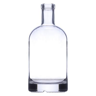 China High Quality Empty Thick Base Bar Top 750ml 790g Vodka Liquor Bottle Glass Bottle for sale