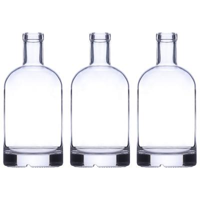 China Custom Spirit Bottle 750ml 790g Thick Bottom Liquor Bottle Vodka Tequila Glass Bottle for sale