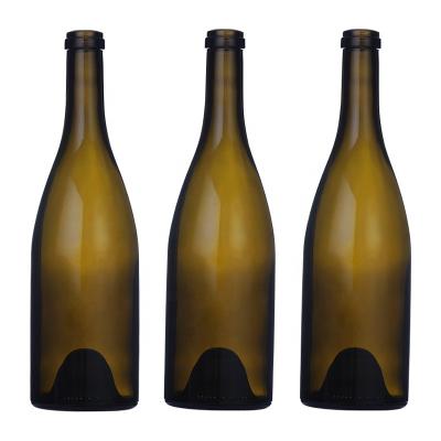 China Push 750ml pot-bellied wine bottle chardonnays bottle burgundy wine bottle for sale