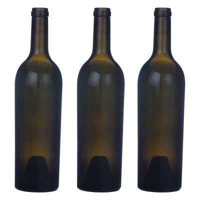 China Lift Up Fast Delivery 750ml Empty Wine Bottle Glass Bottles Bordeaux Bottle for sale