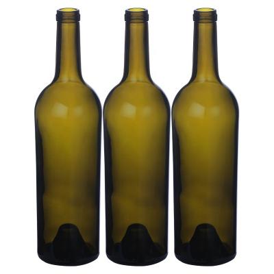 China Lift Up Wholesale Empty Wine Bottle Zinfandels Bordeaux Merlot Bottle 750ml for sale