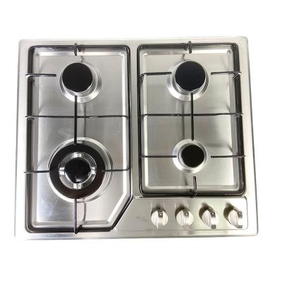 China Hot Selling Gas Cooker Built-in Cooktop To Home Appliances 4 Burner Hotel Stainless Steel High Quality Gas Stove for sale