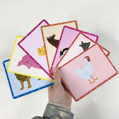 China Custom Paper Paper Playing Anime Learning Printing Game Memory Alphabet Flashcards for Kids Children Educational Flash Cards for sale