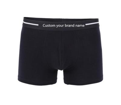 China High Quality Antibacterial Mens Plain Boxer Shorts Nice Cotton Mens Underwear Making for sale