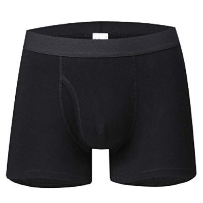 China Customized Men's Front Open Underwear Soft Cotton Blend Antibacterial With Separate Pouch Men's Underwear Breathable Boxer for sale