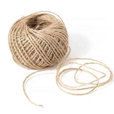 China Viable Factory Wholesale Natural Low Price Natural Jute Twist Hemp Bondage Rope Gardening Twine For Packing for sale