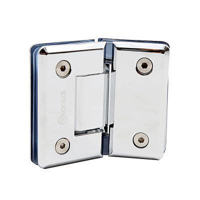 China JL-603 Modern Stainless Steel Frameless 135 Degree Pivot Shower Hinge For Bathroom Glass Door for sale