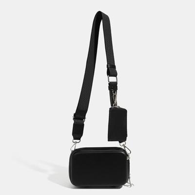 China PU Hands Free Unisex Casual Messenger Bag Men Custom Logo Sports Leather Waist Bag Phone Pack Clip Shoulder Bags With Wallet for sale