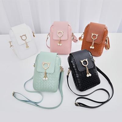 China 2023 Summer New Fashion Women's Phone Bag Single Ladies PU Shoulder Bags PU Leather Cross - Body Bag for sale