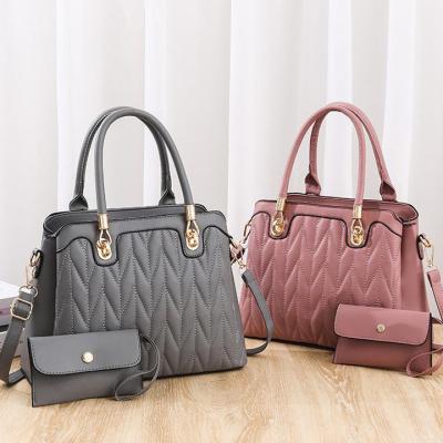 China Others 2023 New 2pcs Women Handbags Large Capacity Single Shoulder Bag High Quality Fashion Ladies Messenger Bag for sale