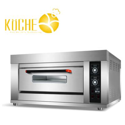 China Snack Plants One Layers 1 Deck 2 Two Trays Pans Making Electric Convection Bakery Pizza Bread Cake Oven Deck Oven for sale