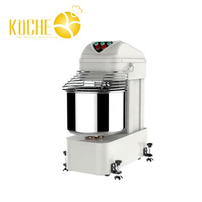 China Tow Motion 50L Frequency Bread Pizza Cake Bakery Spiral Mixer Two Speed ​​Dough Mixer 15 Kg 20kg 22kg 25kg for sale