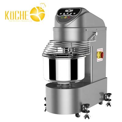 China Two Speed ​​Digital Tow Motion 30L Panel Spiral Mixer Dough Mixer for sale