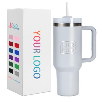 China 40 oz Sublimation Blank Stanleys Fire Extinguisher 40oz Viable Wholesale Mug with Handle Stainless Steel Adventure Vacuum Tumbler Custom inStock for sale