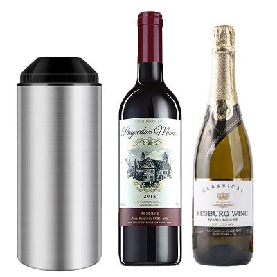 China Viable Custom Insulated Logo Ice Bucket 25oz Wine Bottle Fridge Stainless Steel Cooler Fridge Sets with 2 Champagne Cups for sale