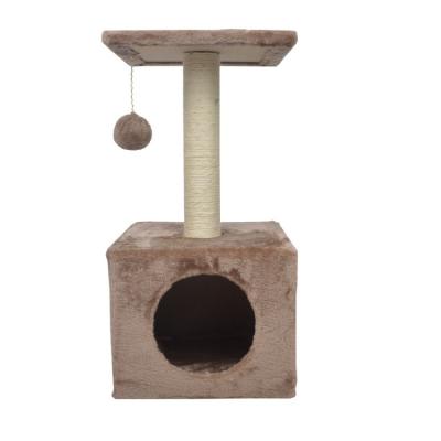 China Hot Sale Sustainable Eco Friendly Simple Pet Cat Climbing Frame House For Interactive Toys for sale