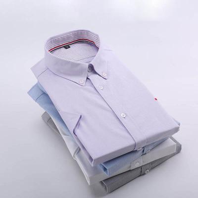 China New Fashion Fast Shipping Anti-pilling Long Sleeve Square Neck Slim Fit 100% Cotton Oxford Shirt For Men for sale