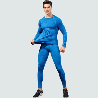 China Factory Cheap Price Breathable High Elastic Quick Dry Breathable Tight Wear Custom Made Man Sports Fitness Set for sale