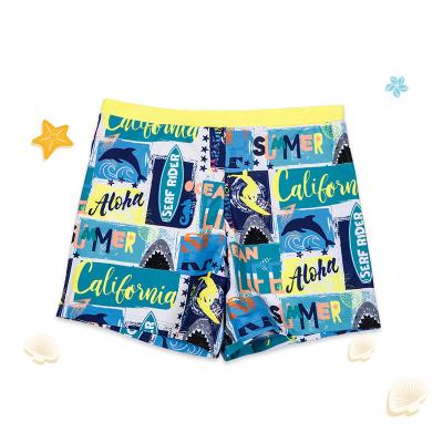 China New Cartoon Printing Boxer Breathable Sunscreen Quick-drying Boys Short Swim Trunks for sale