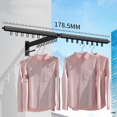 China Easy To Install Multifunctional Drying Racks Space Saving Clothes Hanger Stainless Steel Magic Hangers for sale