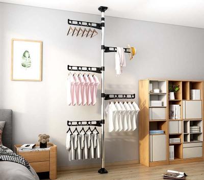 China Easy To Install Metal Hanger Space Saving New Design Functional Laundry Drying Racks For Living Room And Balcony for sale