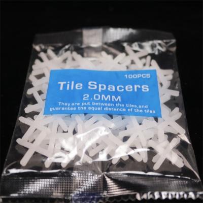 China 1mm 1.5mm 2mm 3mm 4mm 5mm Modern Plastic Tile Spacer Shape Ceramic Cross Spacers and Clips for Tile Building for sale