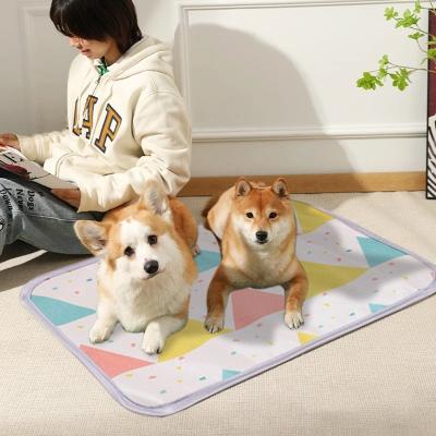 China Bverionant Hot Selling Amazon Ice Silk Dog Summer Ice Pads Cat Cooling Mat Mat Pet Cool Pads Pet for sale