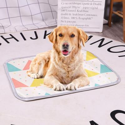 China Bverionant New Arrival Summer Ice Silk Cooling Dog Pads Pet Bed Straw Mat Cat Cooling Mat Pet Cool Pads Pet Mat for sale