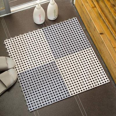 China Wholesale Washable PVC Non Slip Mat For Bathroom Floor Cover Washable Splicing Waterproof Bath Mat for sale