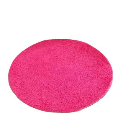 China Round Pretty Non-slip Design Foot Shaggy Carpet Plush Play Mat Fluffy Baby With OEM Service for sale