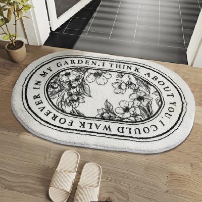 China Wholesale Design Non Slip Bath Room Mat Floor Rug Absorbent Carpet Non Slip Bath Mat for sale