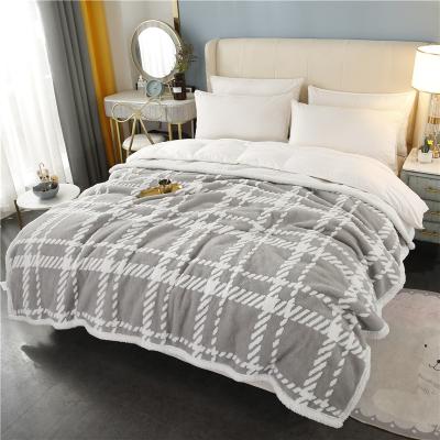 China Breathable Drop Shipping Hot Selling Living Room Bed Cover Stable WashableThrow Flannel Blanket for sale