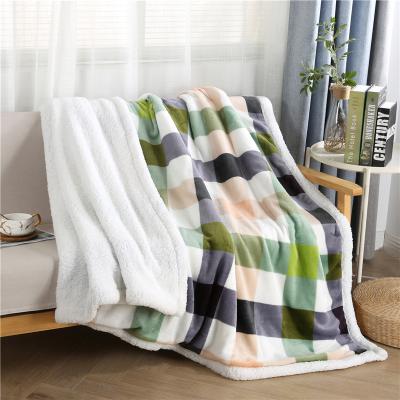 China Reversible Breathable Drop Shipping Polyester Throw Blanket Super Soft Flannel Blanket for sale