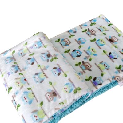 China Anti-pilling High Quality Baby Blanket Wraps Kids Babies 43.3x31.5 Inch Muslin Polyester Lambswool Comforter for sale