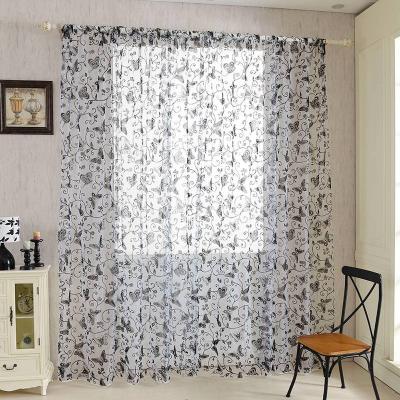 China Factory Price New Design Bverionant 2021 Blackout Hotel Blackout Door Decorative Home Decor Curtain Butterfly Curtains for sale