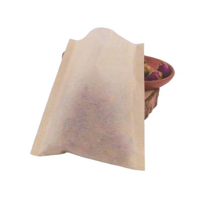 China Biodegradable Natural Wood Pulp Heat Seal Filter Paper Unbleached Tea Filter Bags for sale