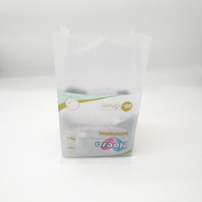 China Disposable Teardrop Top Notch Portable Folding Heat Seal Fabric Plastic Packaging Soft Material Bag for sale