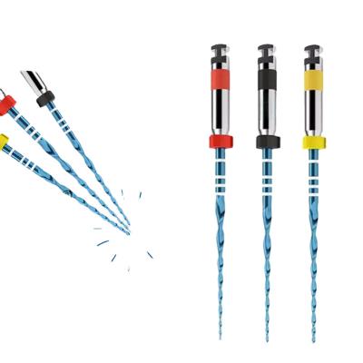 China JAVO SEP 2022 SUPER 25MM Dental Endodontic Files x1-x3 Blue Reamers Drill Materials Endo dental turbina Dental Burs Gate Root Canal Files for sale