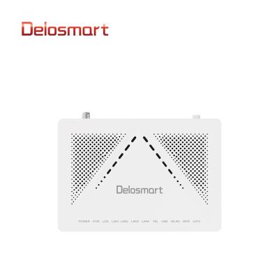 China FTTH Delosmart FTTH EQUIPMENT (Home) HS8628B GPON EPON ONU FIBRA OPTIC SC/APC 1GE+3FE+1VOIP+1USB+1CATV MODEM FOR HUAWEI ZTE for sale