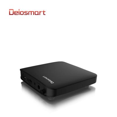 China H.265 STB Delosmart V587 TV BOX free to air internet media home media home wifi dvb iptv dvb T2 android digital set top box HD 4k for sale