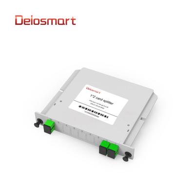 China FTTX China Supplier Delosmart GFC1025050SA 1*2 Card Insert Fiber Splitter With Split Ratio SC/APC EPON/GPON/FTTX Connectors for sale