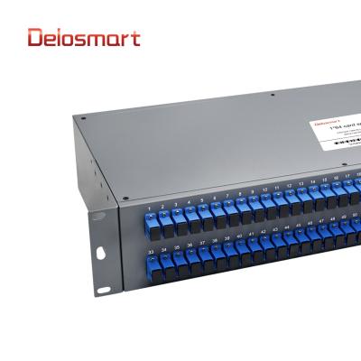 China FTTX China Supplier Delosmart GFC1640000SU 1*64 Card Insert Fiber Splitter With Split Ratio SC/UPC EPON/GPON/FTTX Connectors for sale