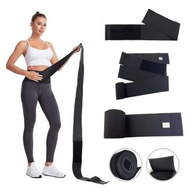 China Waist Slimming Lumbar Trainer Trimmers Support Belt Body Shaper Belt Wrap Waist Bandage Belly Wrap Waist Trainer Grab Me Up Bandage Wrap for sale