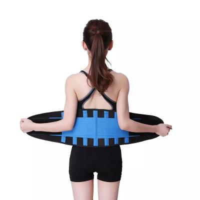 China Waist Slimming Waist Trainer Bodybuilding Exercising Sweating Waist Trainer Trimmer Belt With Double Adjustable Straps for sale