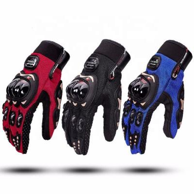 China Custom Breathable Unisex Motorcycle Safety Full Protection Touch Screen Finger Racing Gloves for sale