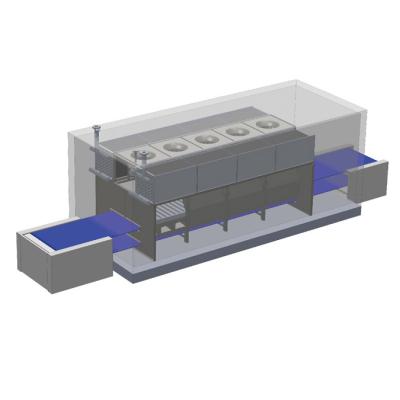 China Iqf Tunnel Freezer Meat Shock Type For Thin Seafood for sale