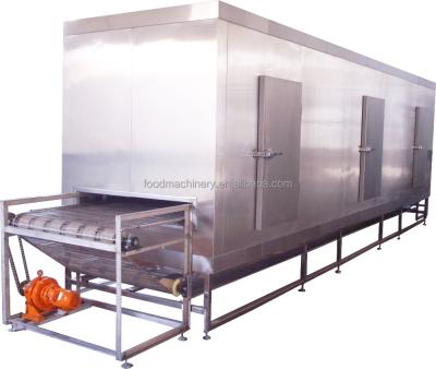 China 304 Stainless Steel Tunnel Blast Freezer With Plate Conveyor for sale