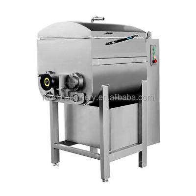 China Industrial Meat Bubble Free Sausage Mixer Meat Sausage Processing Machine Vacuum Kneader for sale