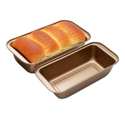 China Donations Bakery Non Sticky Performance Baking Set Tools 19cm Gold Baking Pan Bakeware for sale