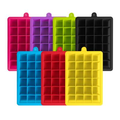 China Large Viable Reusable Ice Cube Elephant Ice Cube 24 Tray Silicone Ice Cube Tray for sale